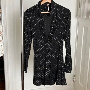 Free people mini button up dress